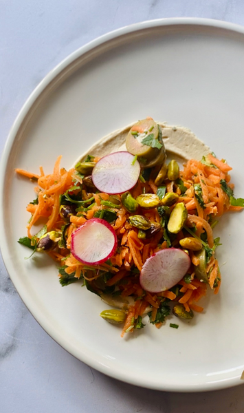 Carrot Salad with Moroccan Roasted Pistachios