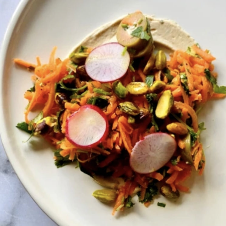 Carrot Salad with Moroccan Roasted Pistachios
