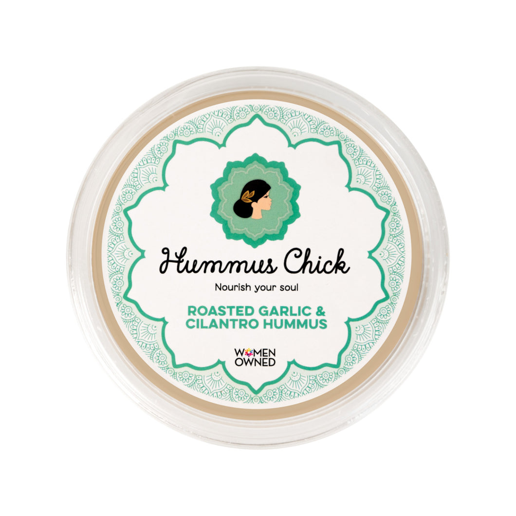 Roasted Garlic & Cilantro Hummus