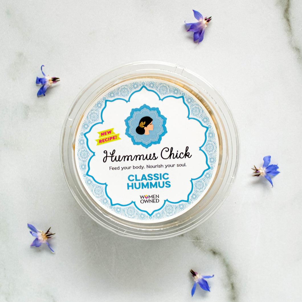 Hummus Chick classic hummus is both gluten-free and certified kosher.